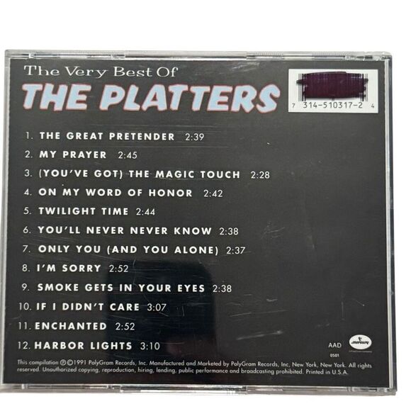 Very Best of the Platters by The Platters (CD, 1991) - Picture 2 of 5